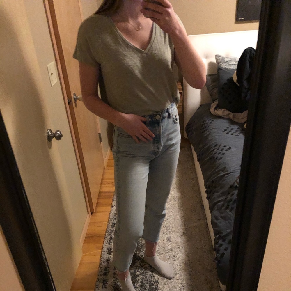 Green Vneck